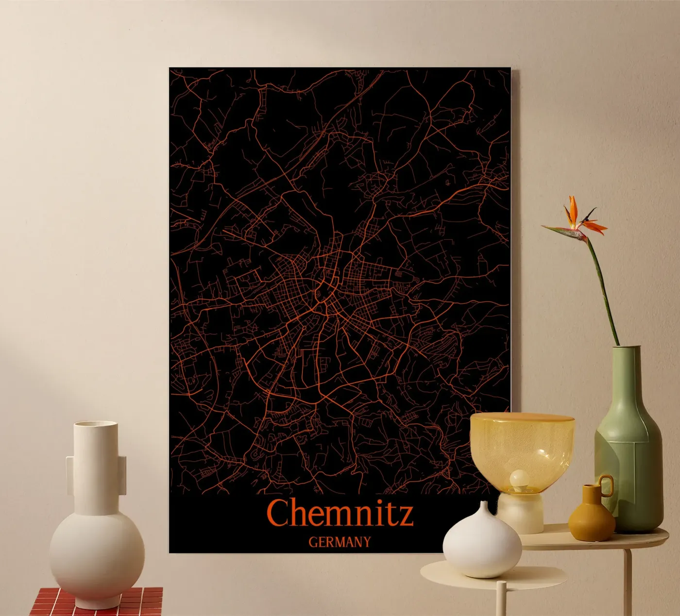 Chemnitz Acryl-Glas von MiMap