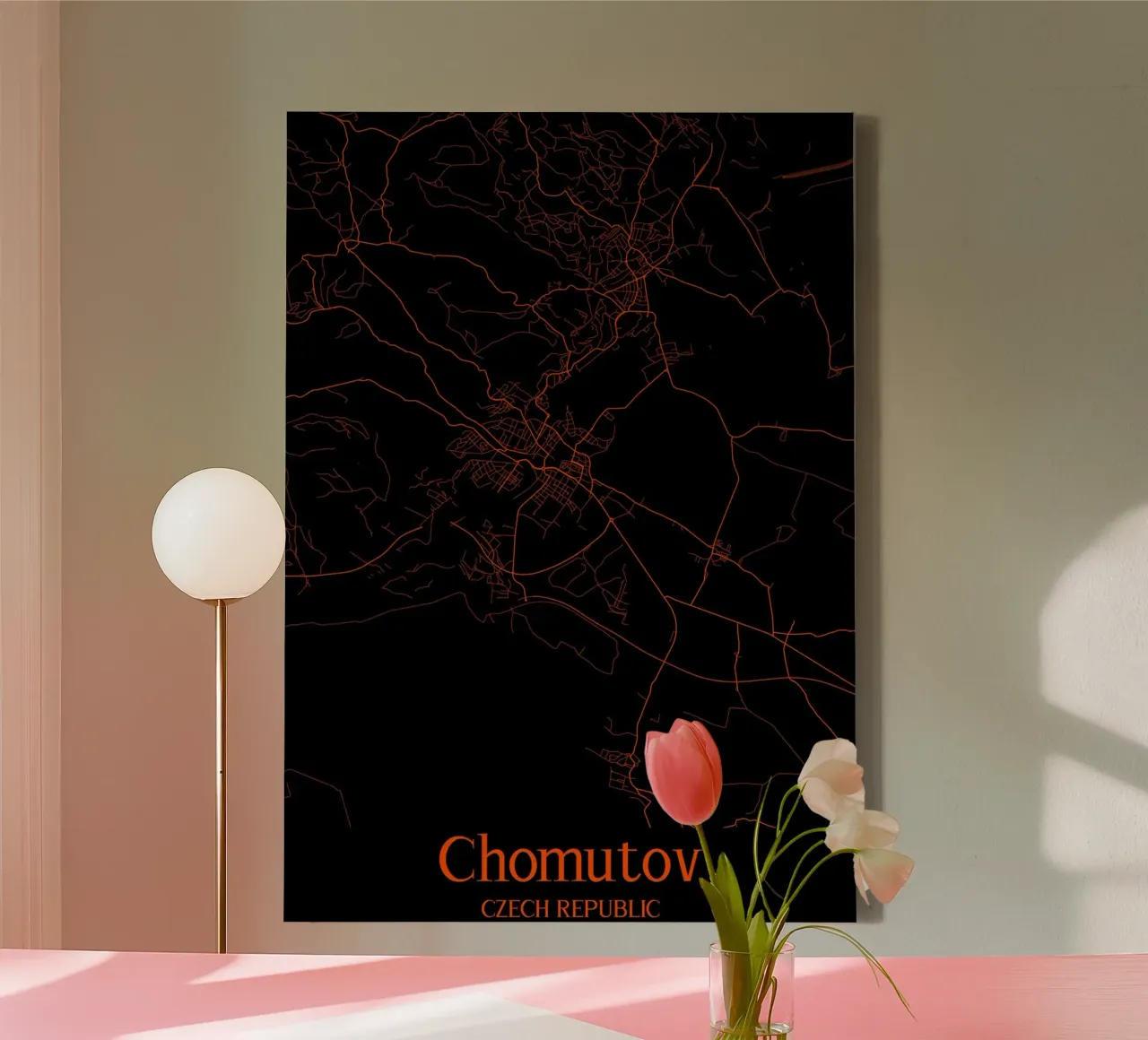 Chomutov tela con Cornice a cassetta da MiMap