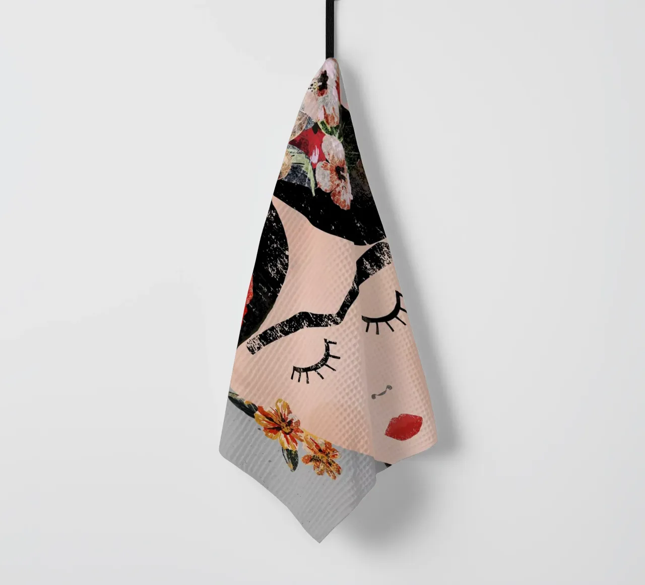 Frida (Special Edition Gray) tea towel by treechild