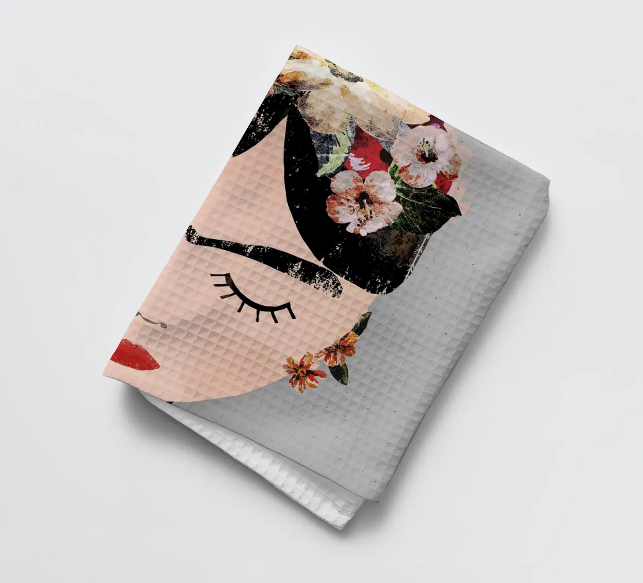 Frida (Special Edition Gray) tea towel by treechild