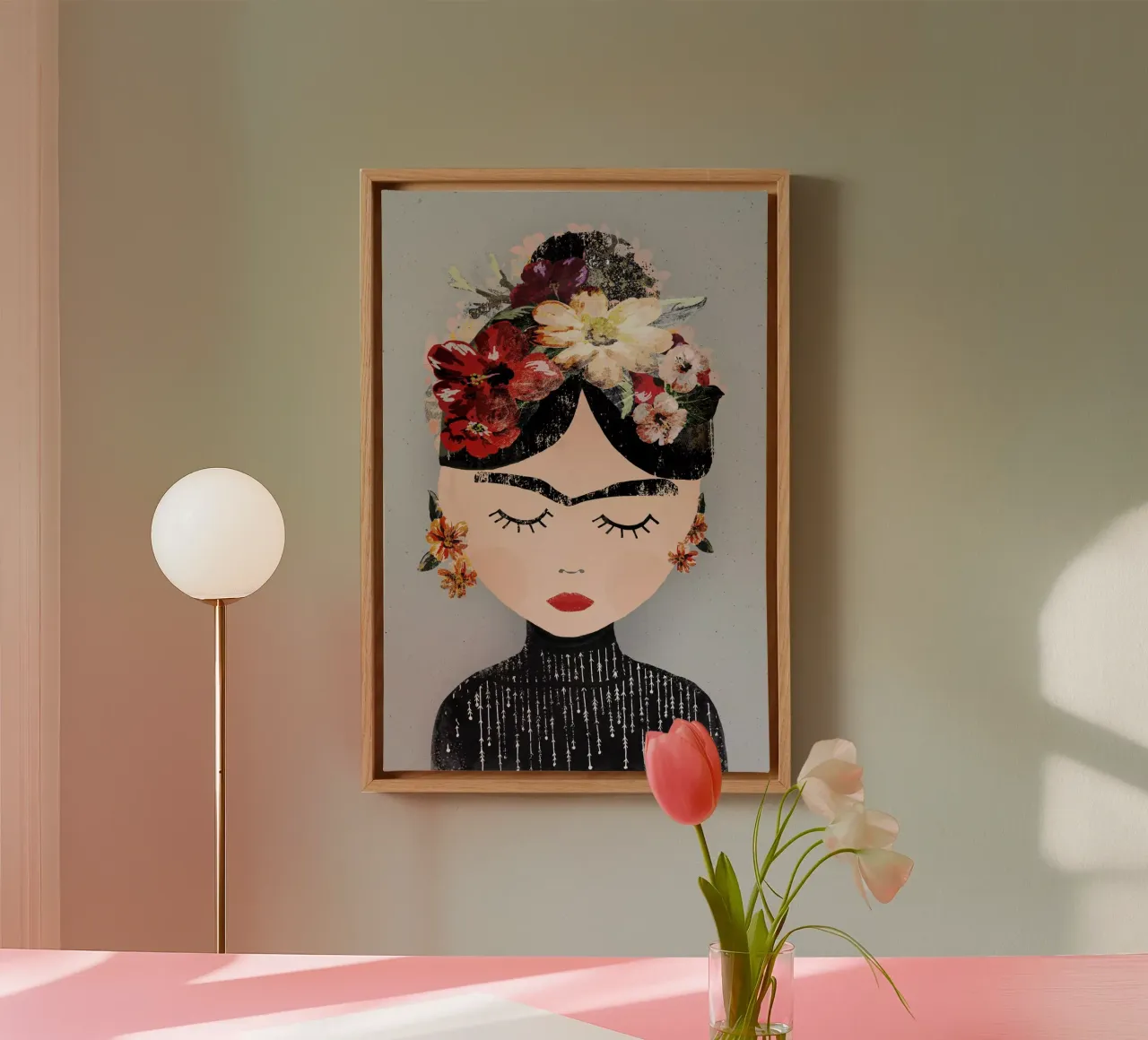 Frida (Special Edition Gray) canvas by treechild