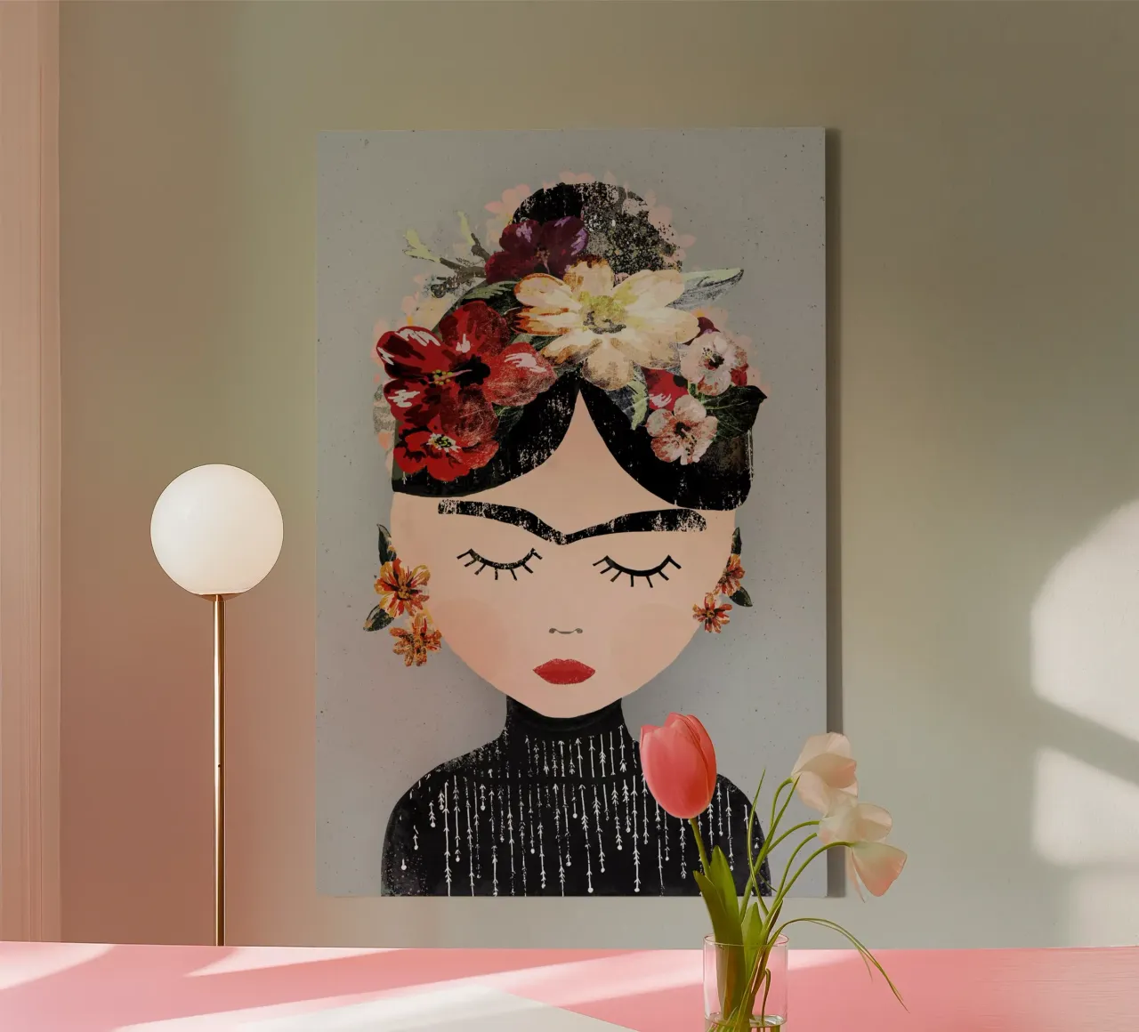 Frida (Special Edition Gray) canvas by treechild