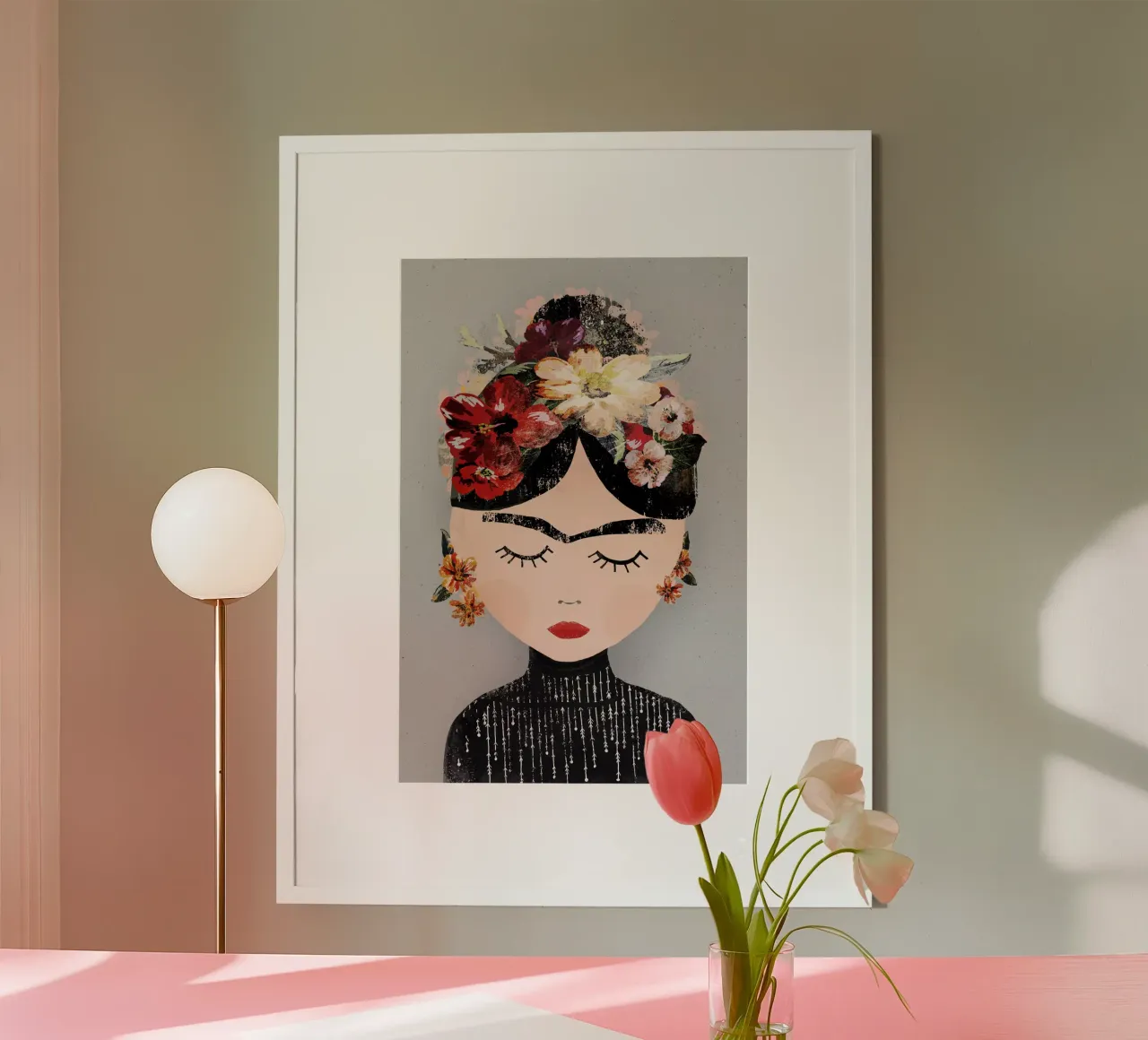 Frida (Special Edition Gray) Poster von treechild