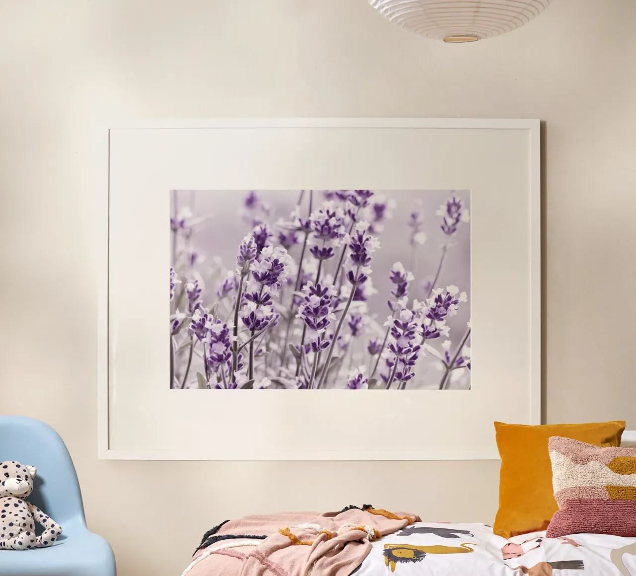 Lavanda poster con telaio in legno da Atteloi