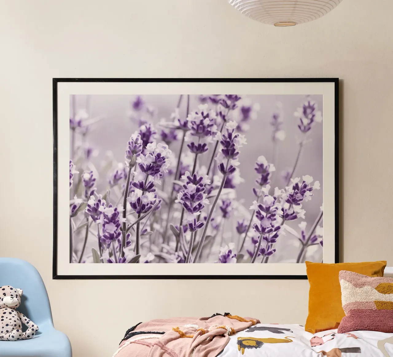 Lavanda poster con telaio in legno da Atteloi