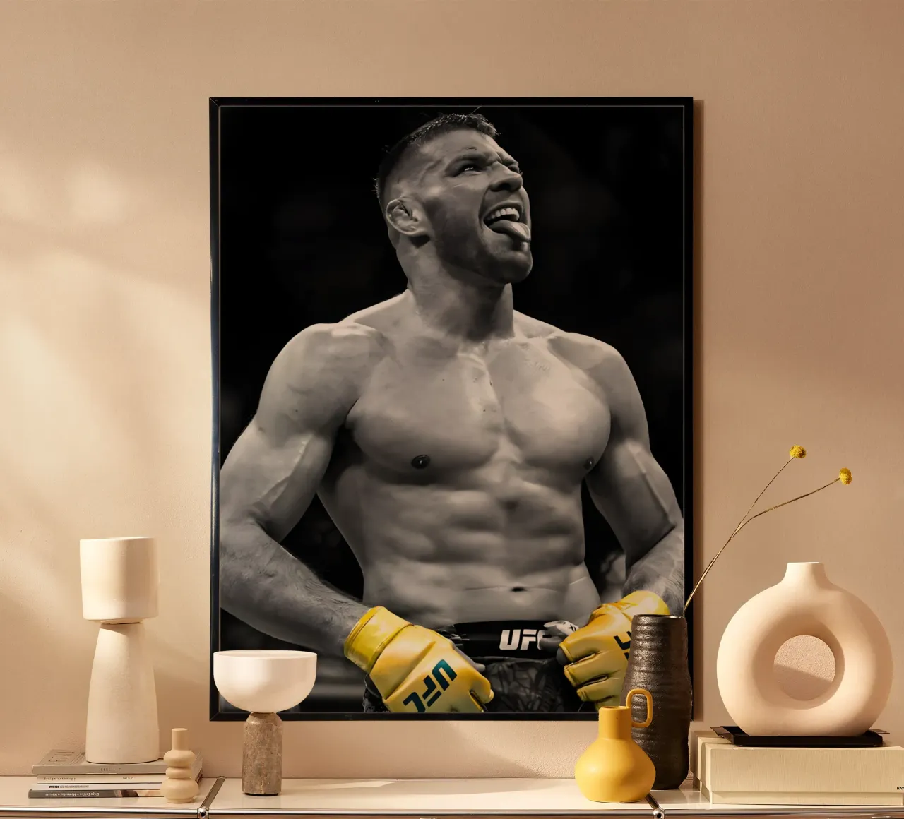 Dricus Du Plessis poster da Low poly art