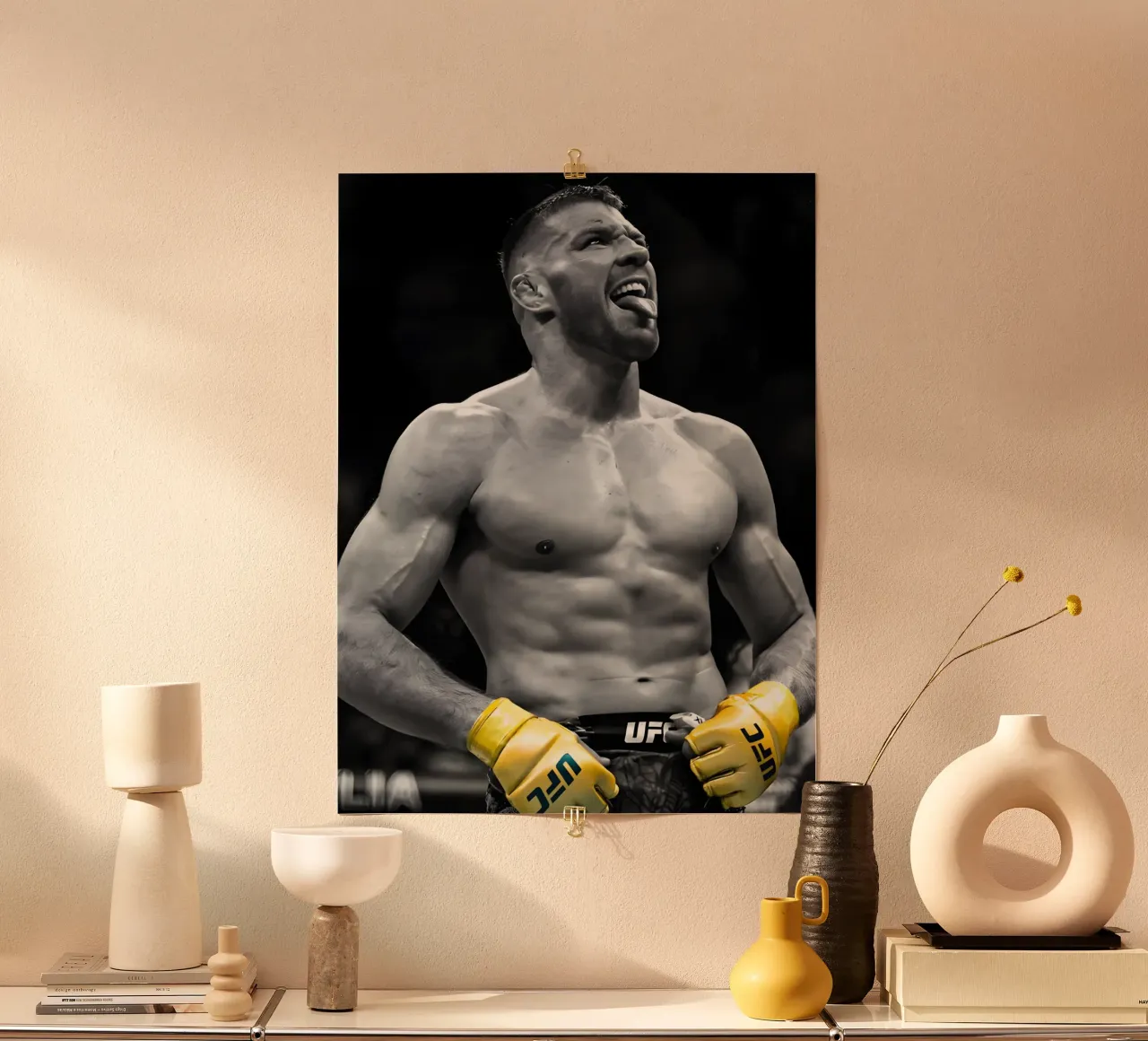 Dricus Du Plessis poster da Low poly art