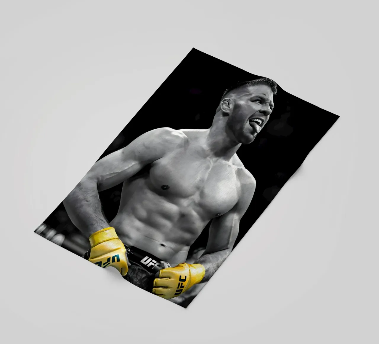 Dricus Du Plessis telo mare da Low poly art
