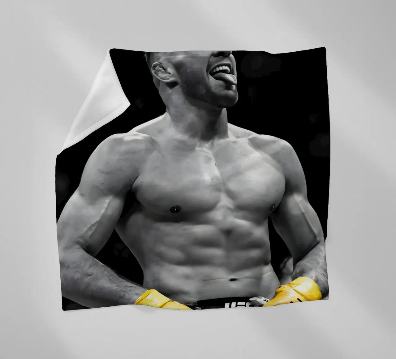 Dricus Du Plessis coperta in pile da Low poly art