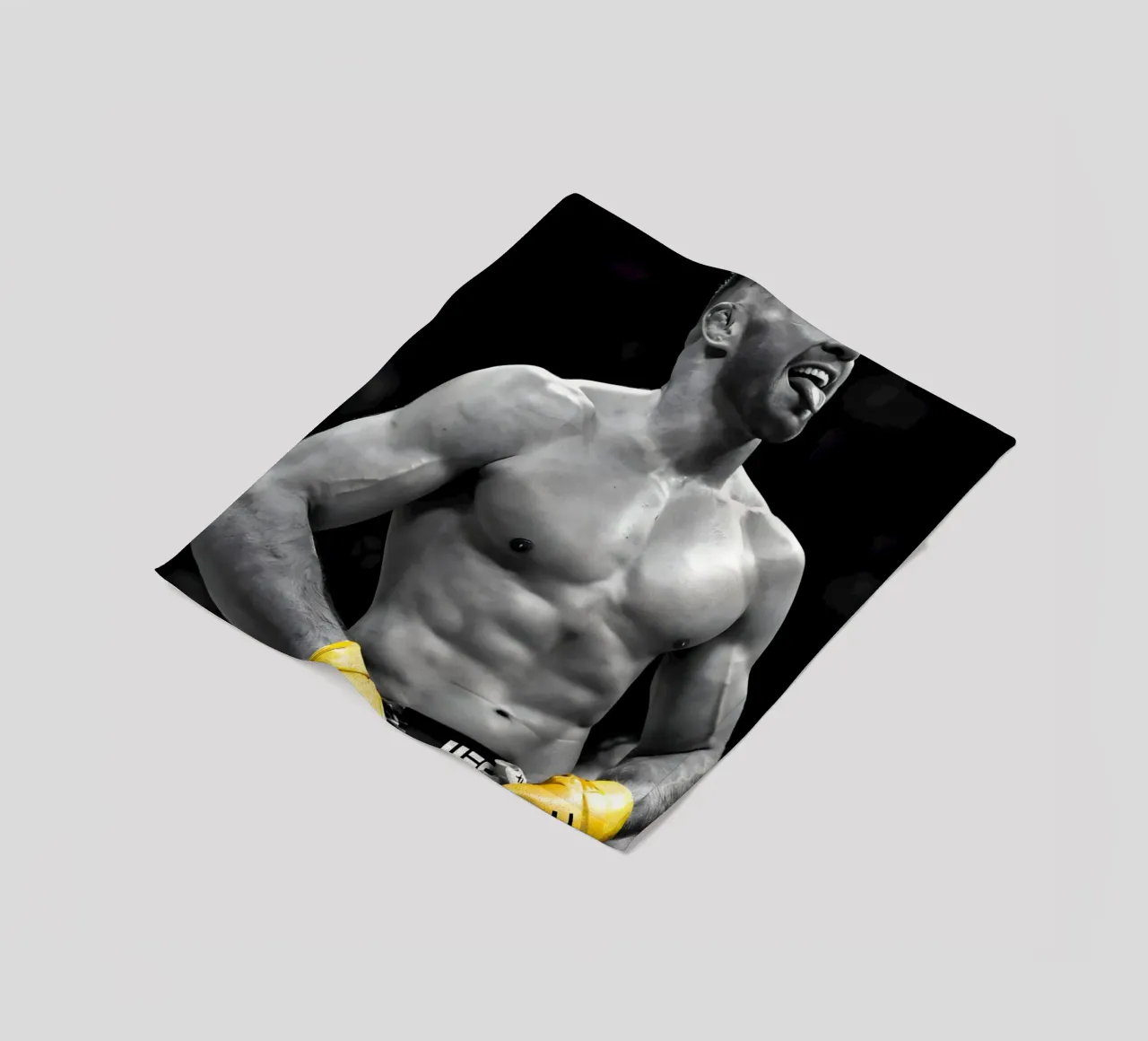 Dricus Du Plessis coperta in pile da Low poly art