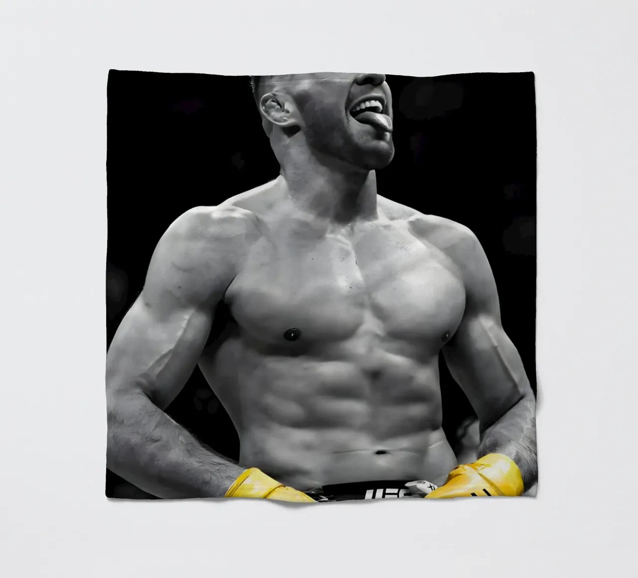 Dricus Du Plessis coperta in pile da Low poly art