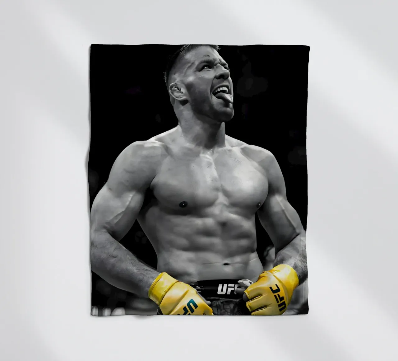 Dricus Du Plessis coperta in pile da Low poly art
