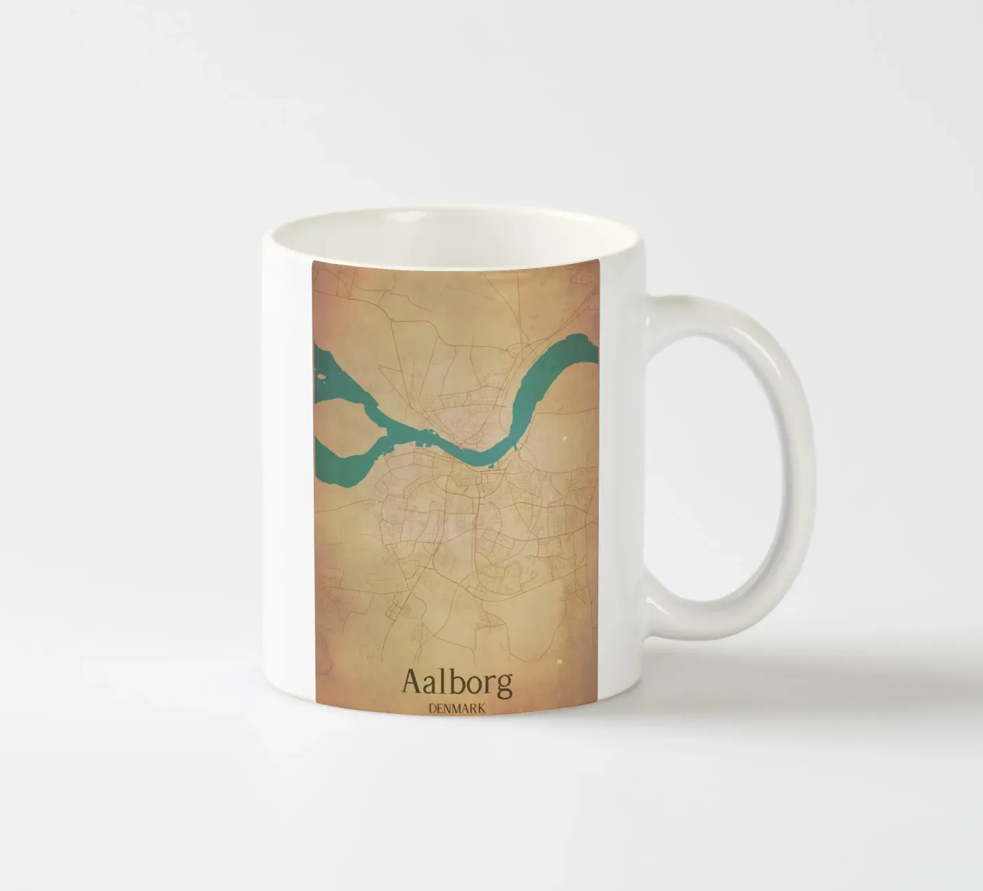 Aalborg DENMARK ceramic mug by WorldPrint
