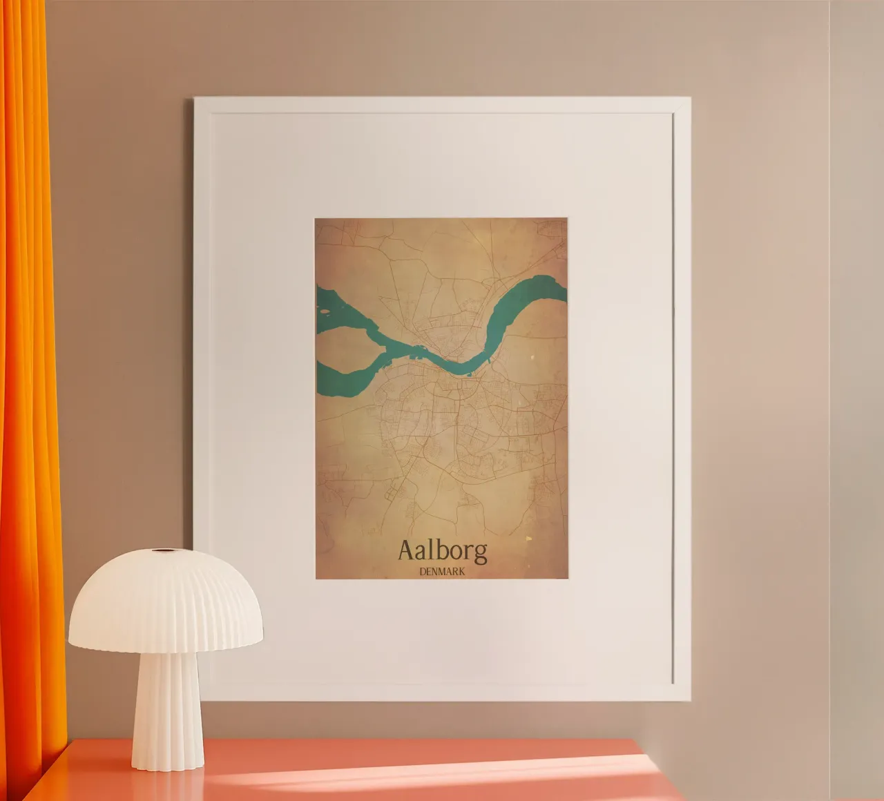 Aalborg DENMARK poster da WorldPrint