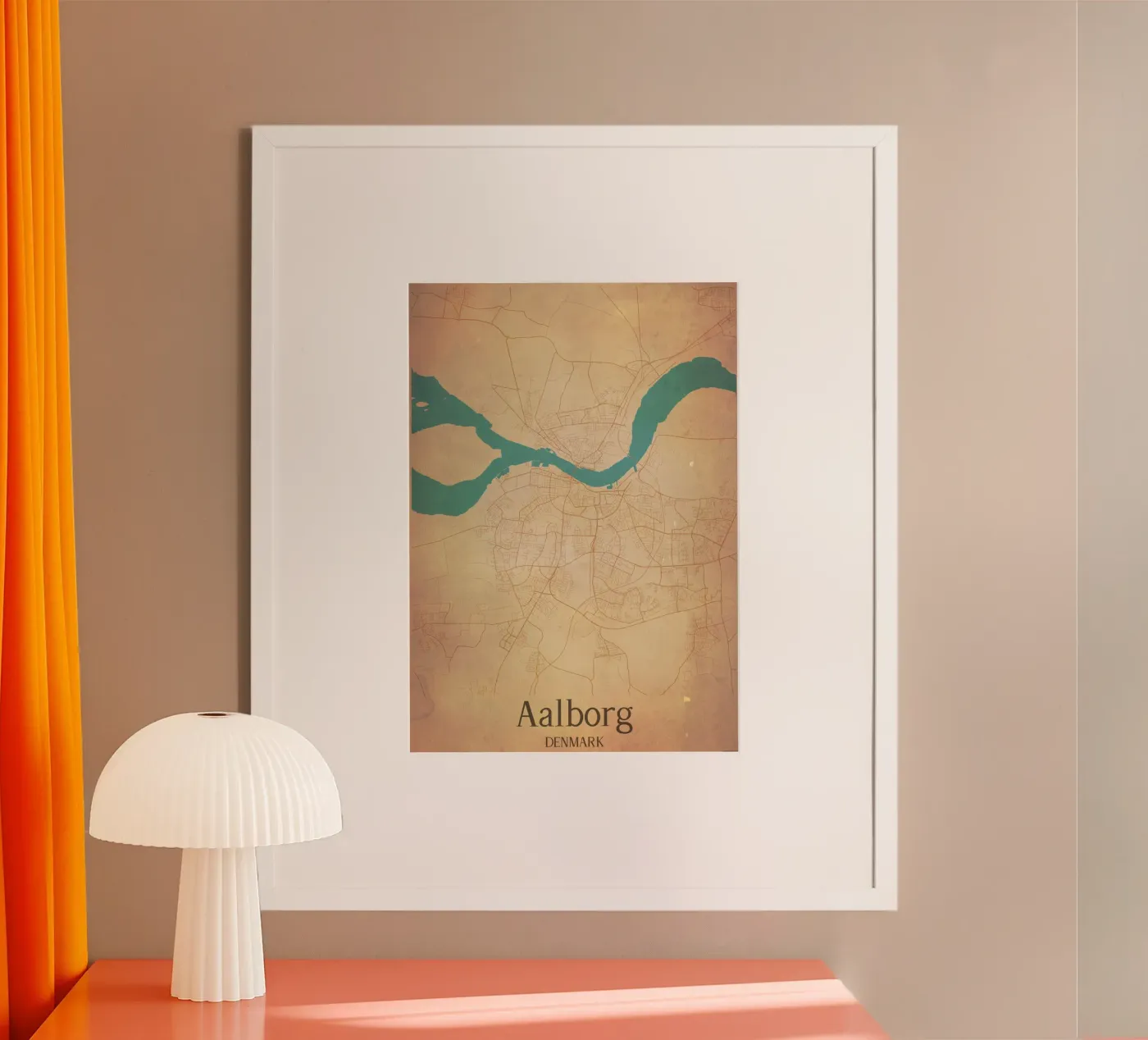 Aalborg DENMARK poster da WorldPrint