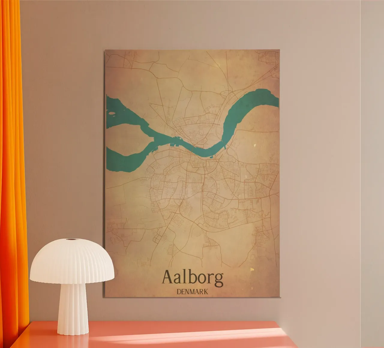 Aalborg DENMARK poster da WorldPrint