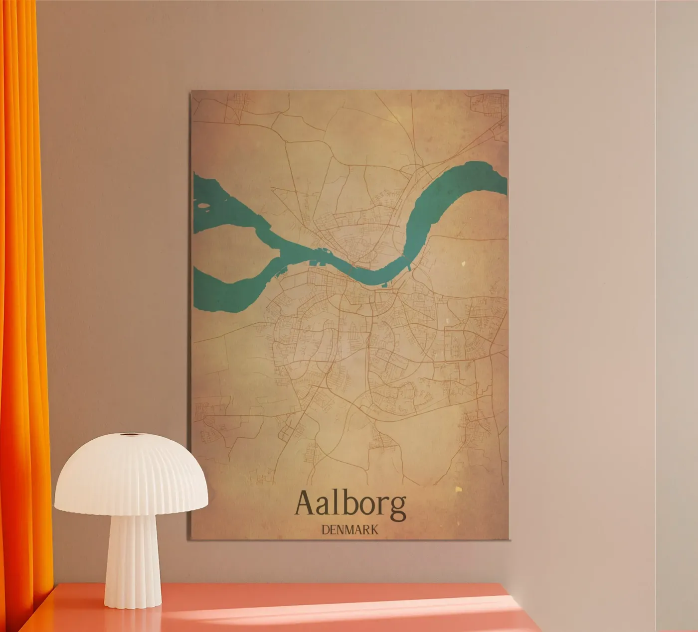 Aalborg DENMARK poster da WorldPrint