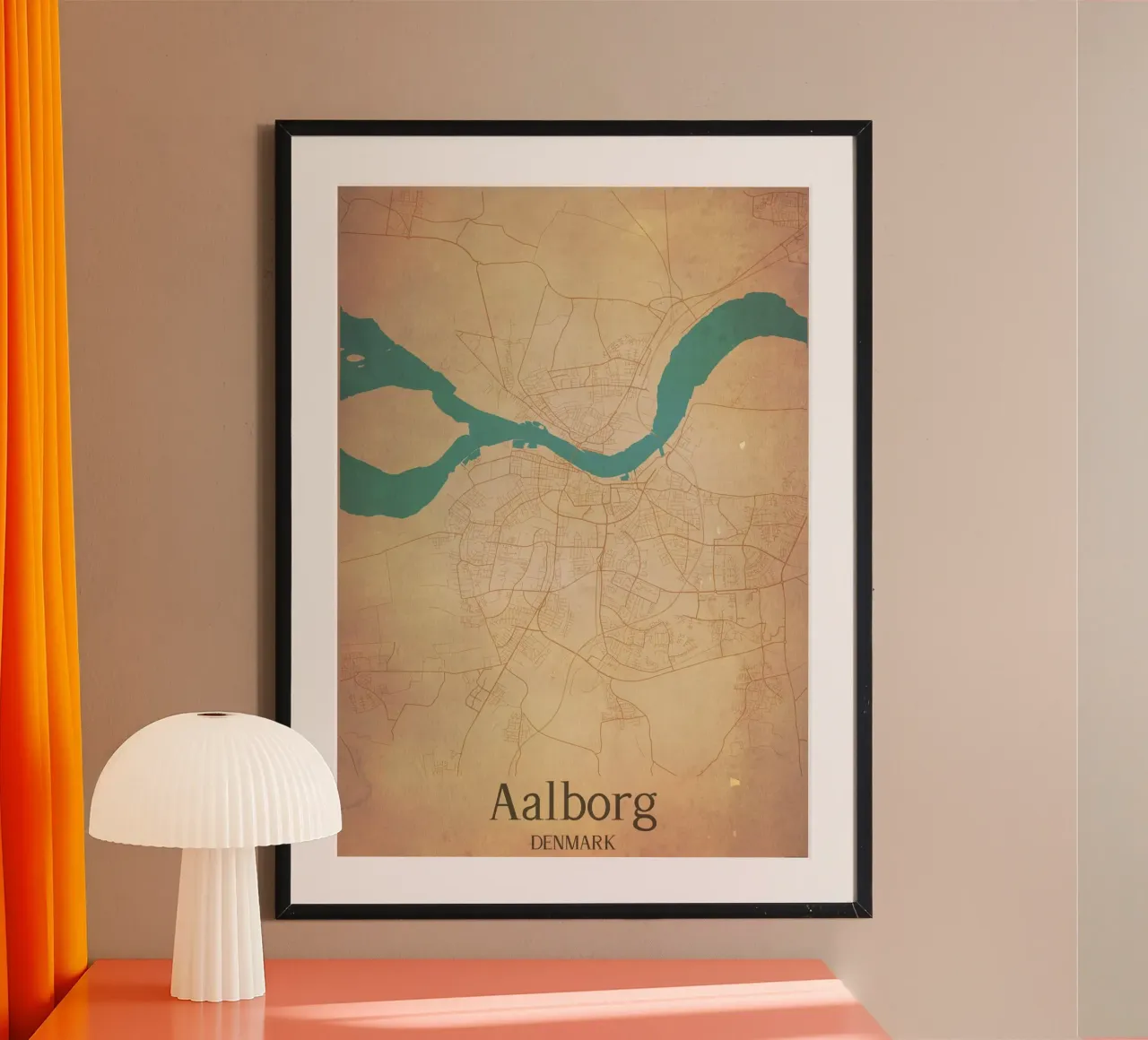 Aalborg DENMARK poster da WorldPrint