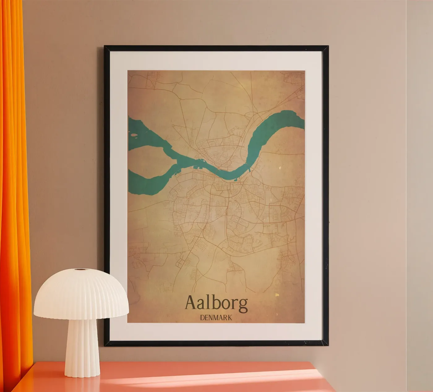 Aalborg DENMARK poster da WorldPrint