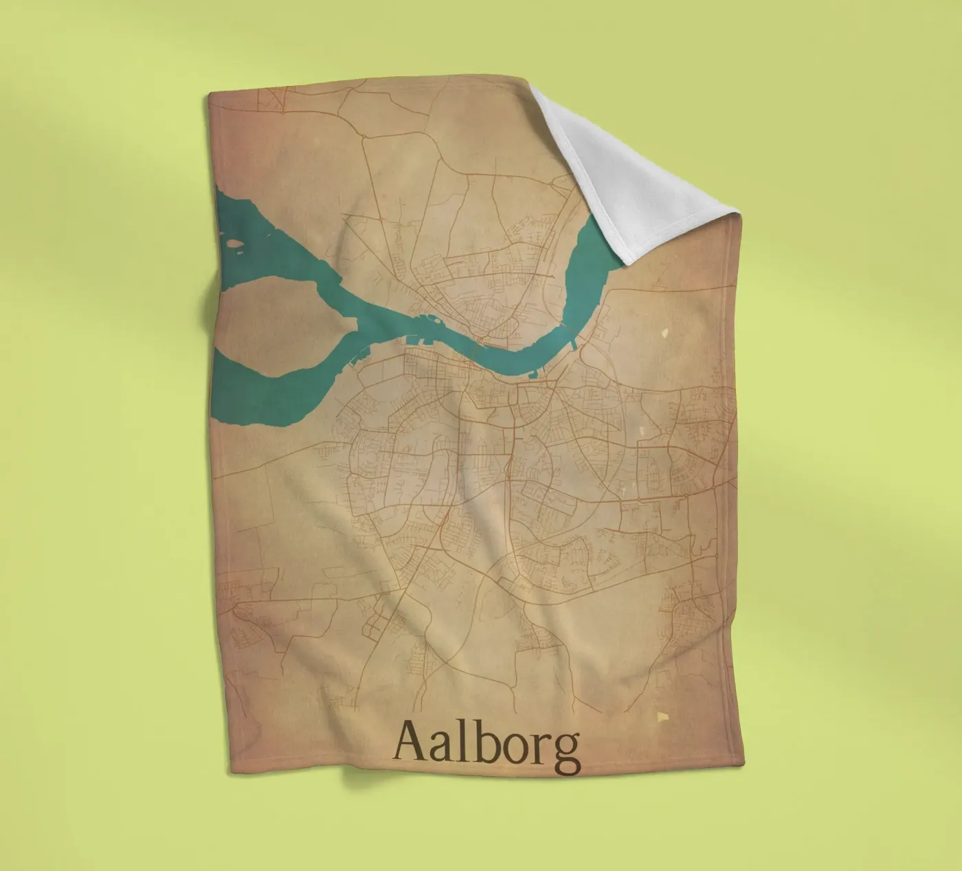 Aalborg DENMARK Fleecedecke von WorldPrint