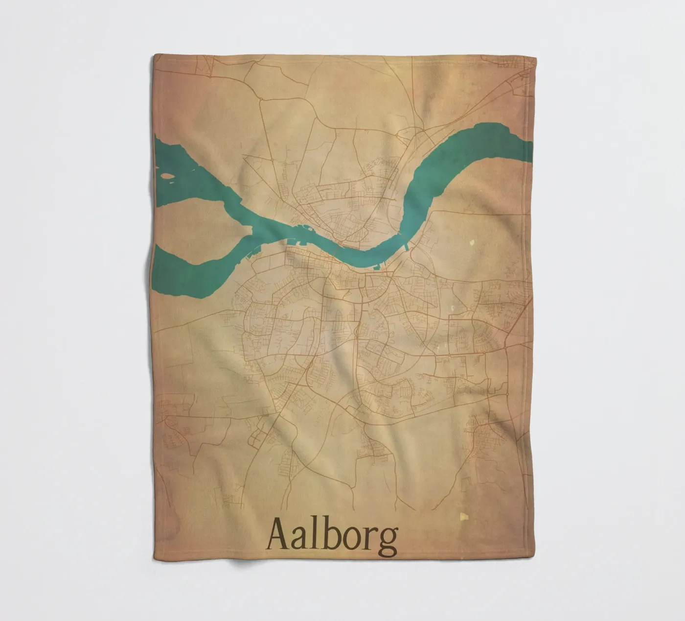Aalborg DENMARK Fleecedecke von WorldPrint