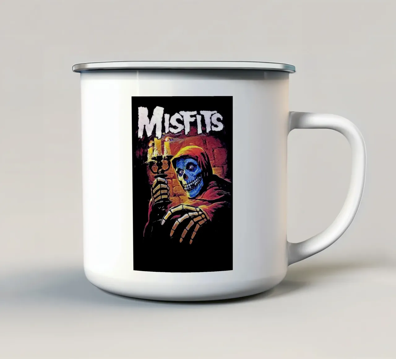 Rock Skull tazza in smalto da Nna Rock