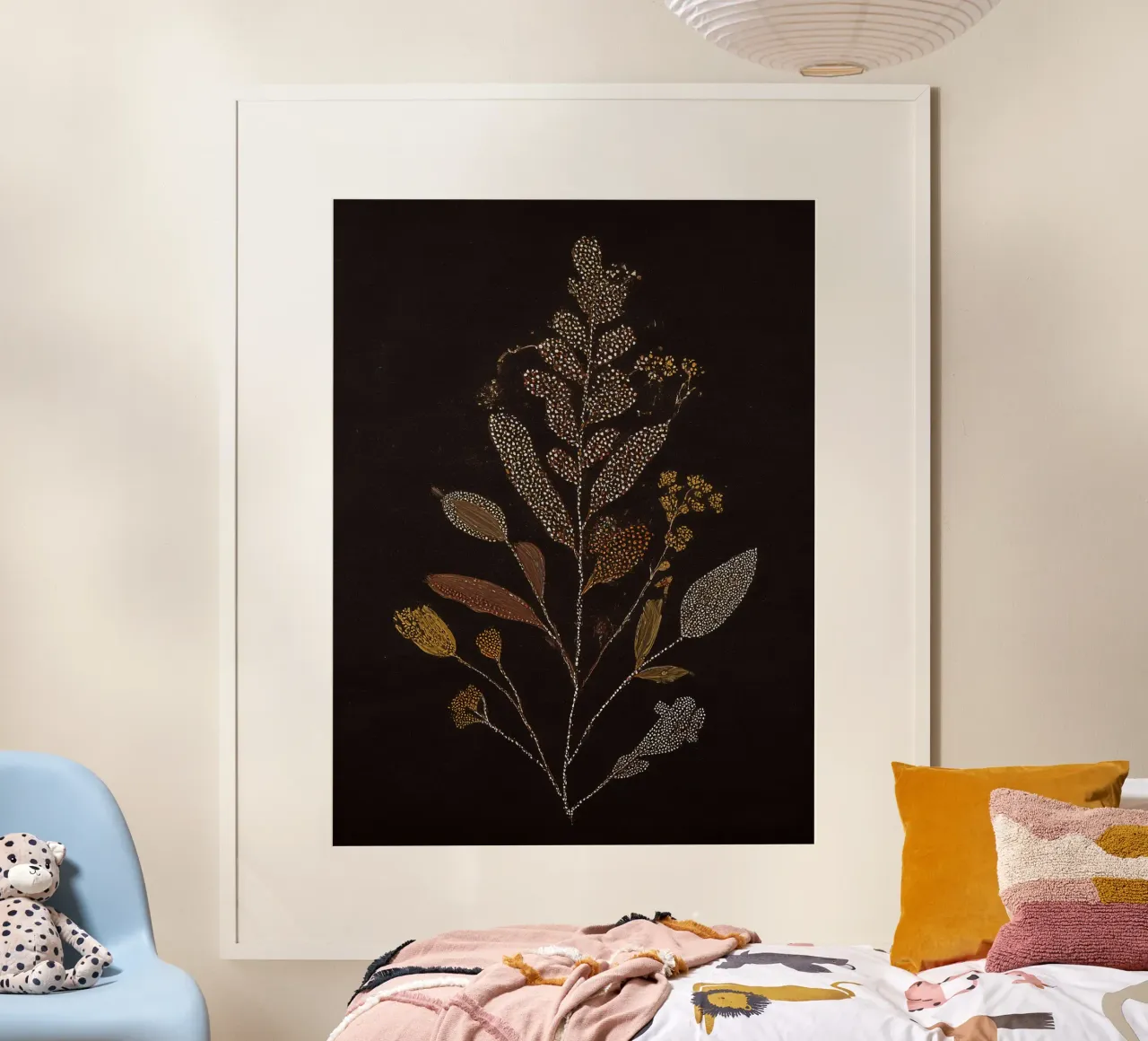 Notturno di Flora poster con telaio in plastica da Seed & Signal