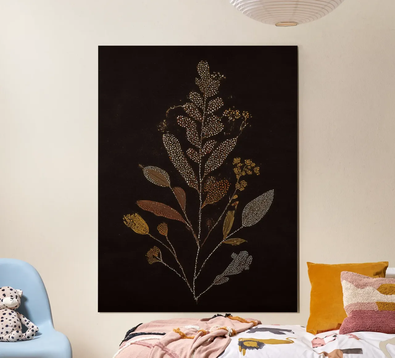 Notturno di Flora poster con telaio in plastica da Seed & Signal