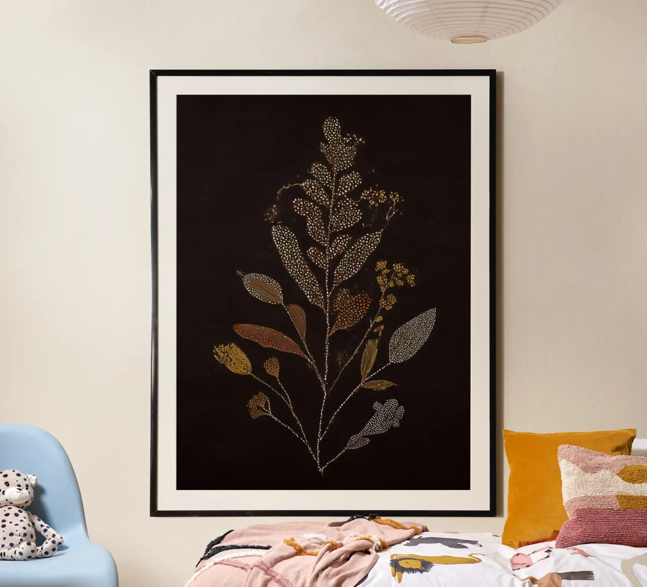 Notturno di Flora poster con telaio in plastica da Seed & Signal