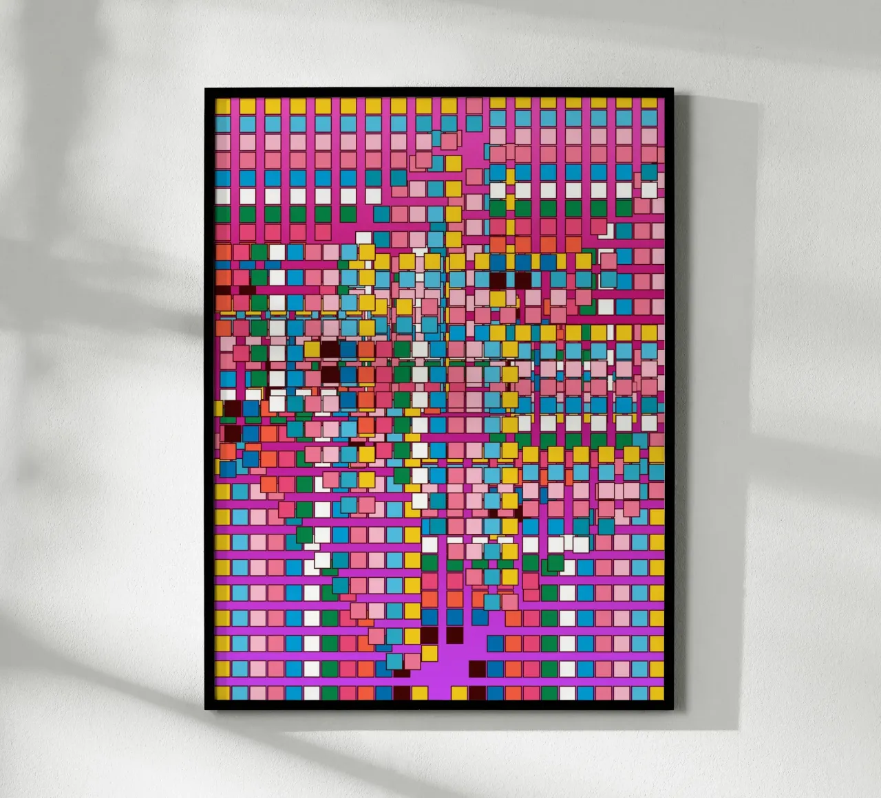 La tavolozza riecheggia la nascita dei colori poster con telaio in plastica da Abstract and Patterns