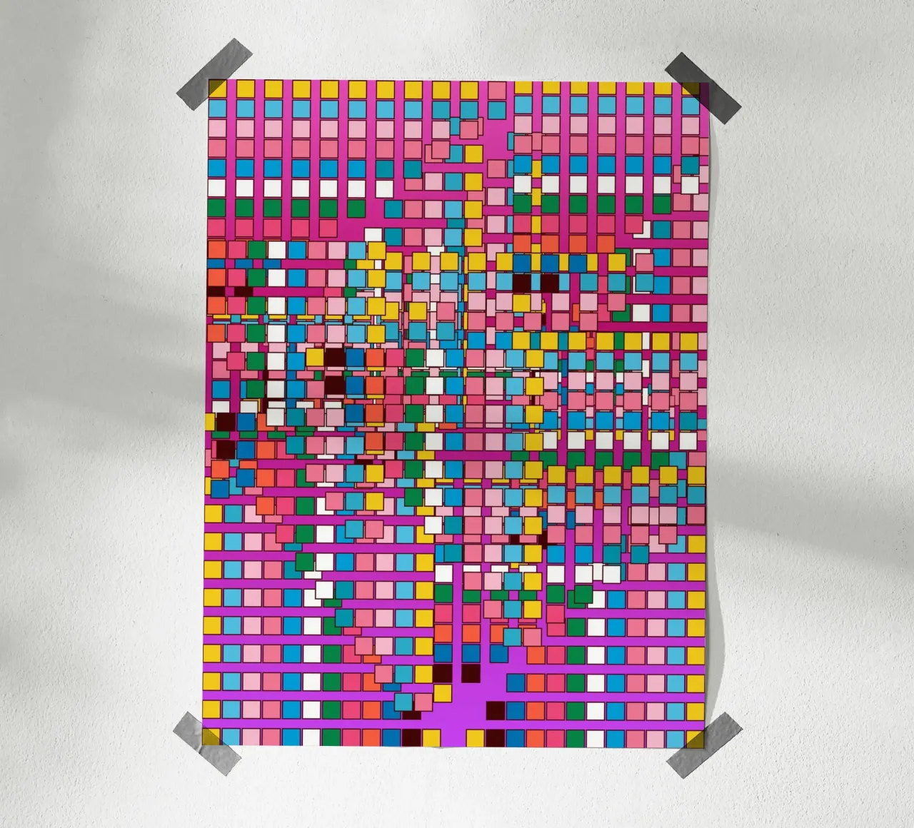 La tavolozza riecheggia la nascita dei colori poster con telaio in plastica da Abstract and Patterns