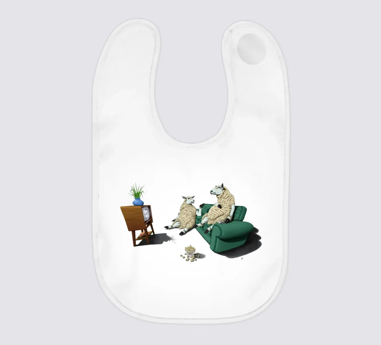 Sheep (Coloured) bavaglino da Rob Art | Illustration