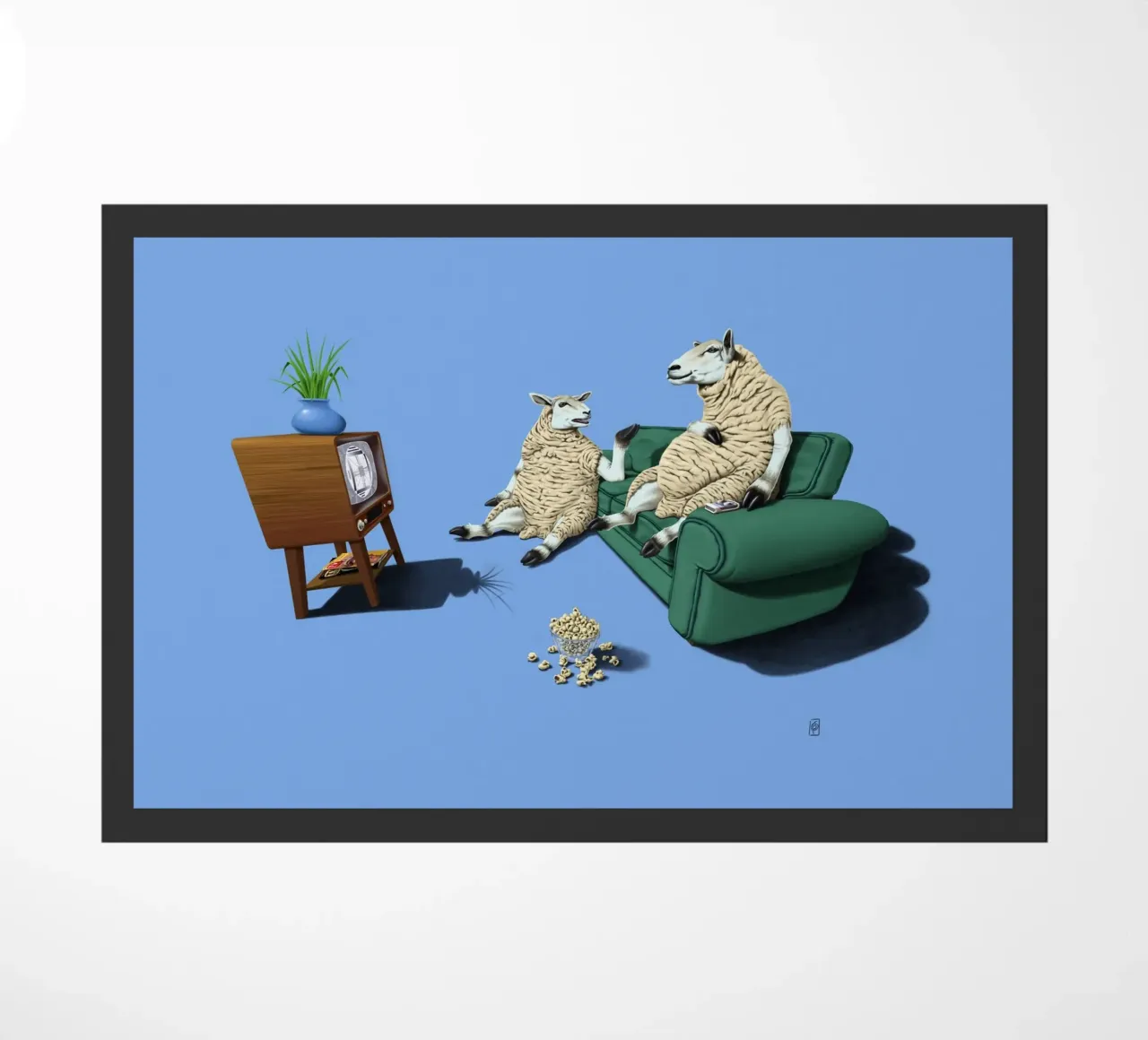 Sheep (Coloured) zerbino da Rob Art | Illustration