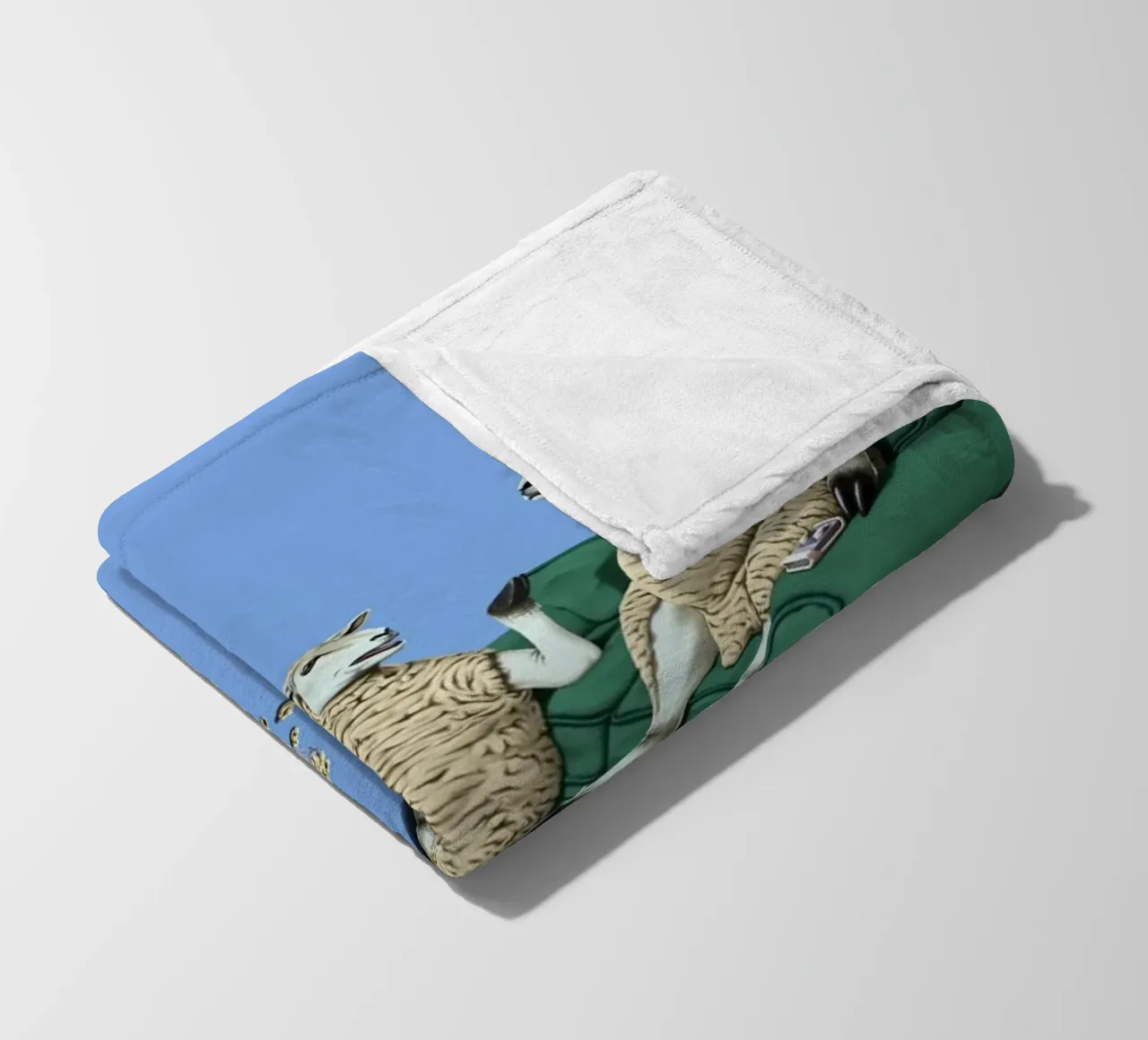 Sheep (Coloured) coperta in pile da Rob Art | Illustration