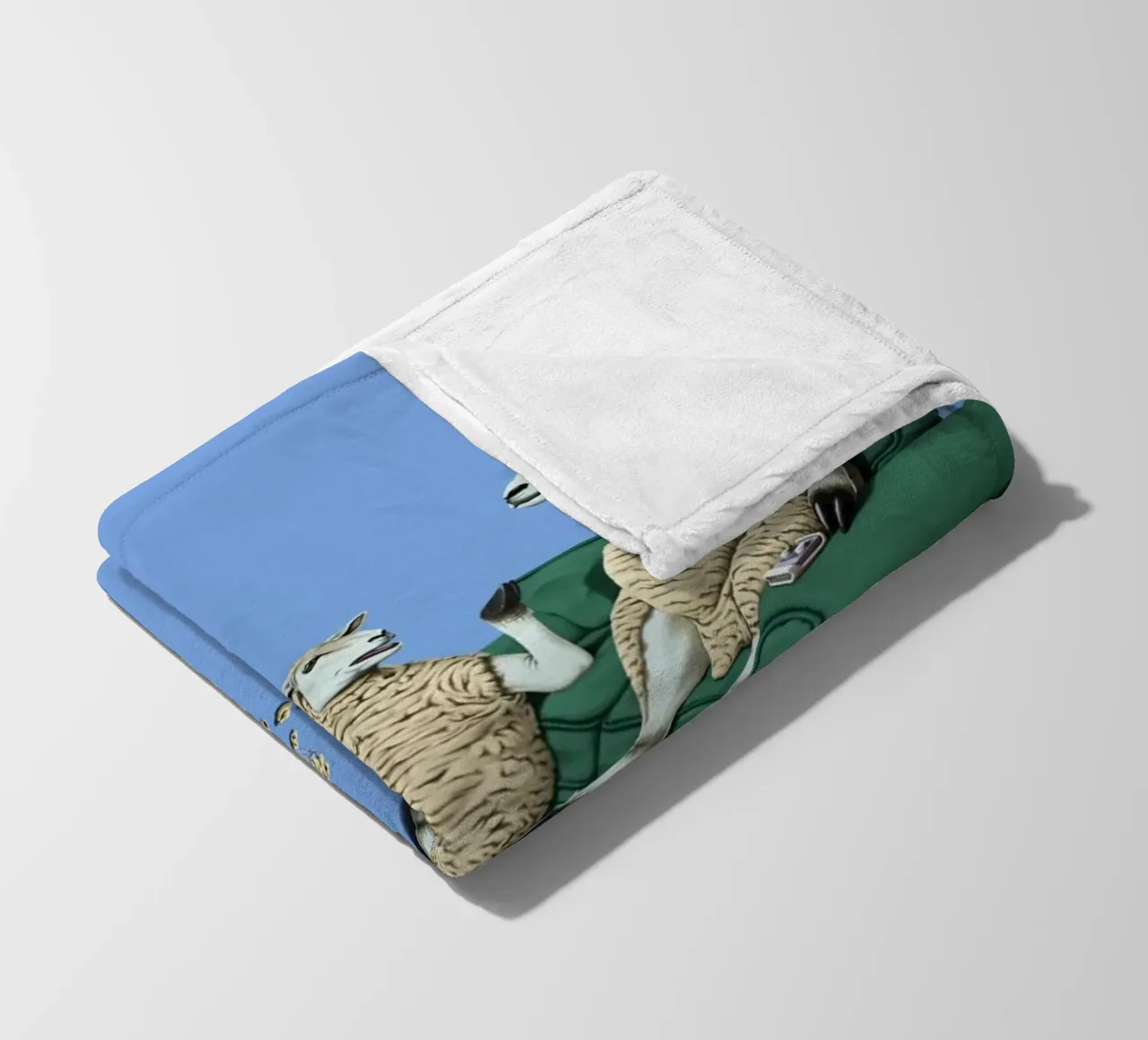 Sheep (Coloured) coperta in pile da Rob Art | Illustration