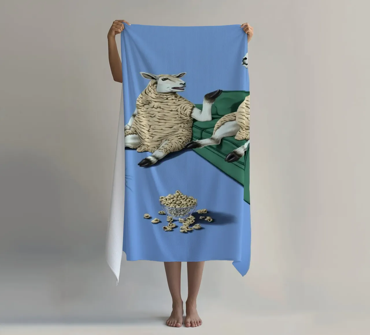 Sheep (Coloured) telo mare da Rob Art | Illustration