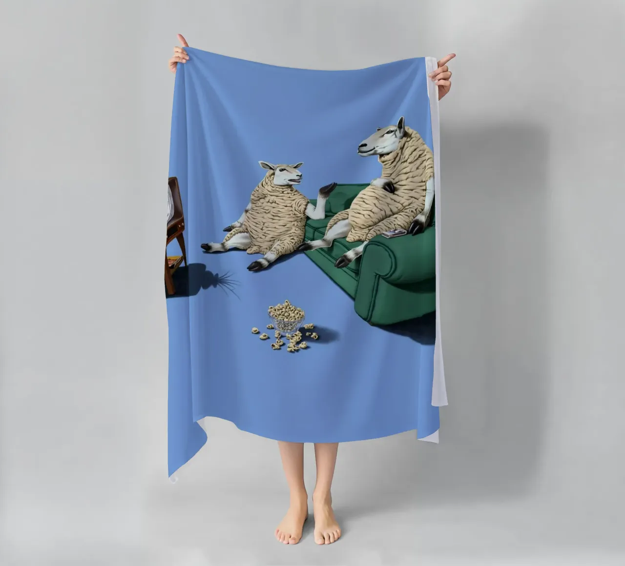 Sheep (Coloured) telo mare da Rob Art | Illustration