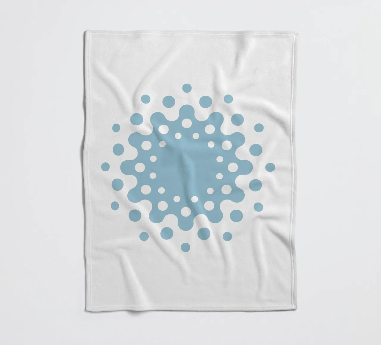 Water ornament fleece blanket by DDR DESIGN