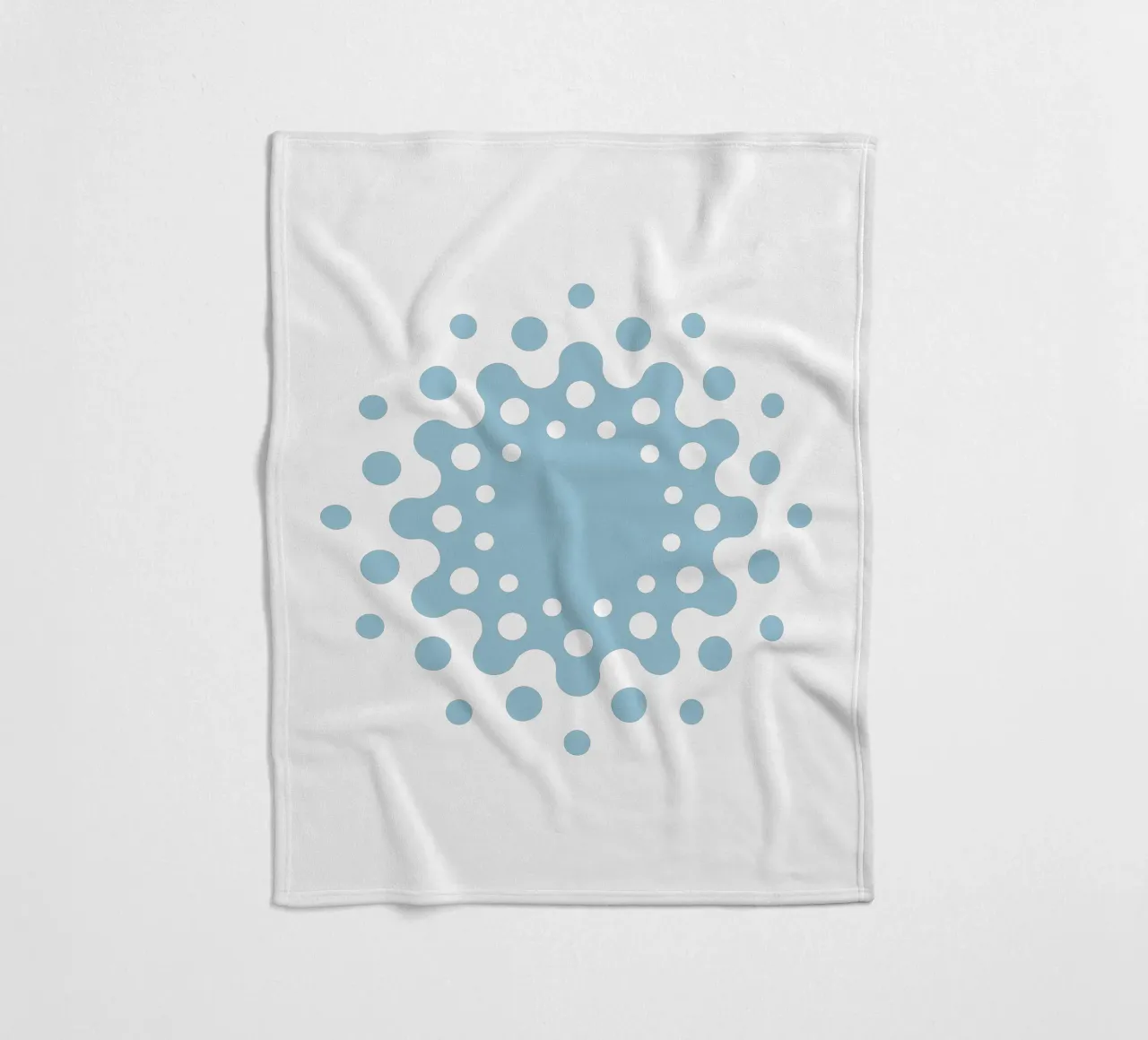 Water ornament fleece blanket by DDR DESIGN
