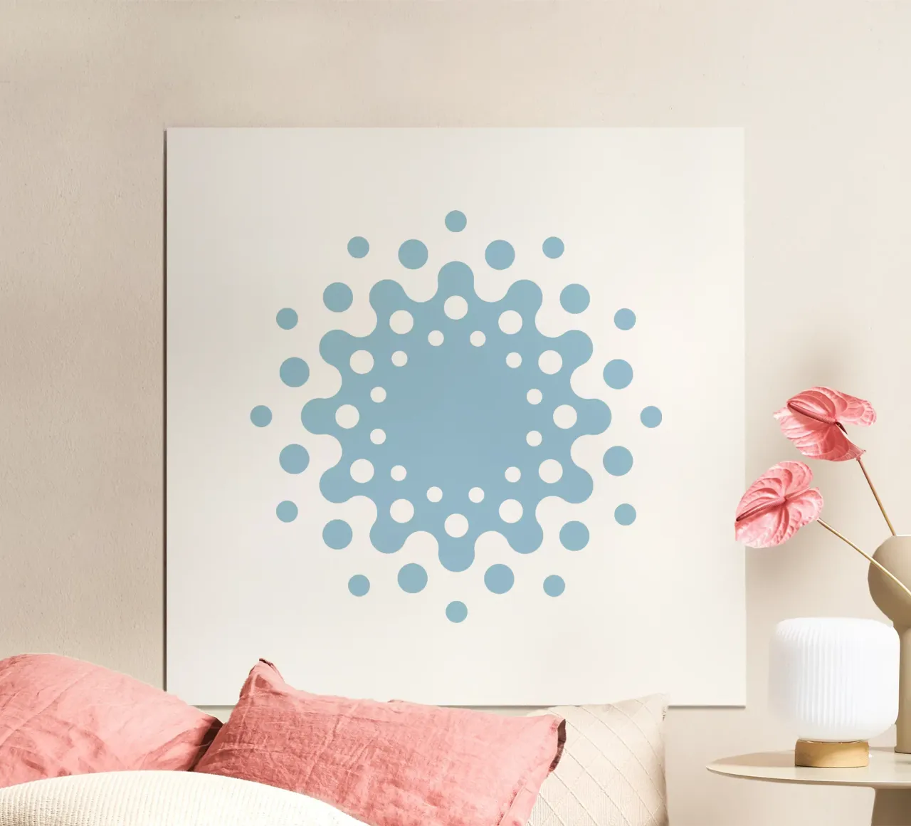Ornamento d'acqua poster con telaio in legno da DDR DESIGN