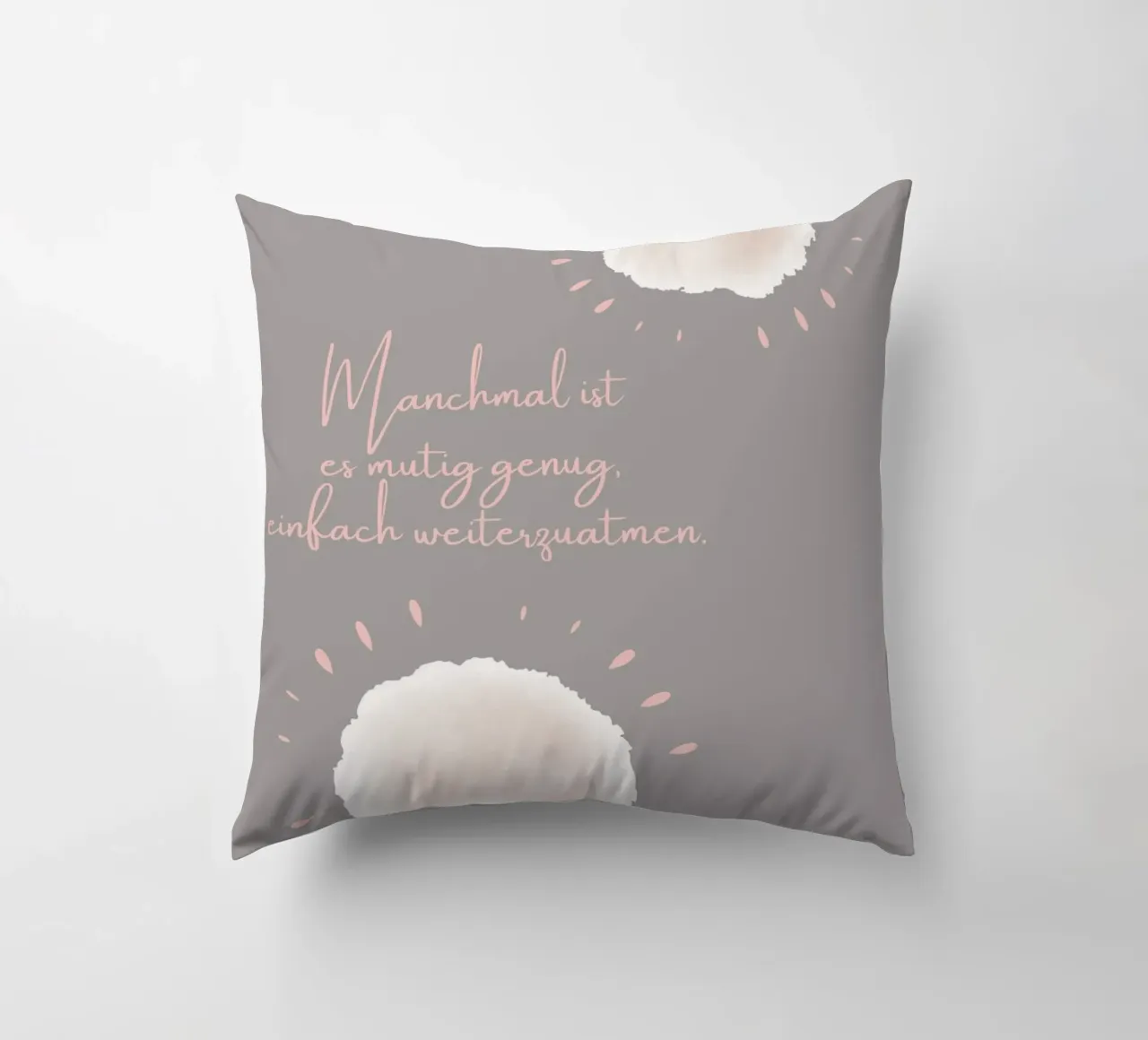 Manchmal ist es mutig... cuscino da AESTHETIC VIBES by Isabel