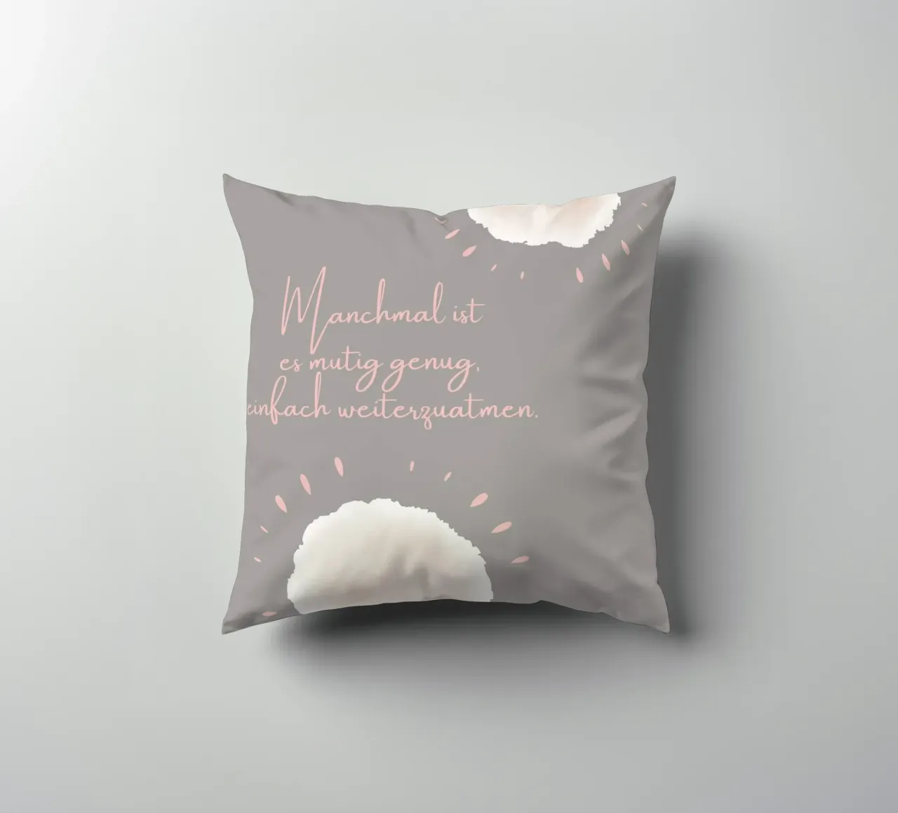 Manchmal ist es mutig... cuscino da AESTHETIC VIBES by Isabel