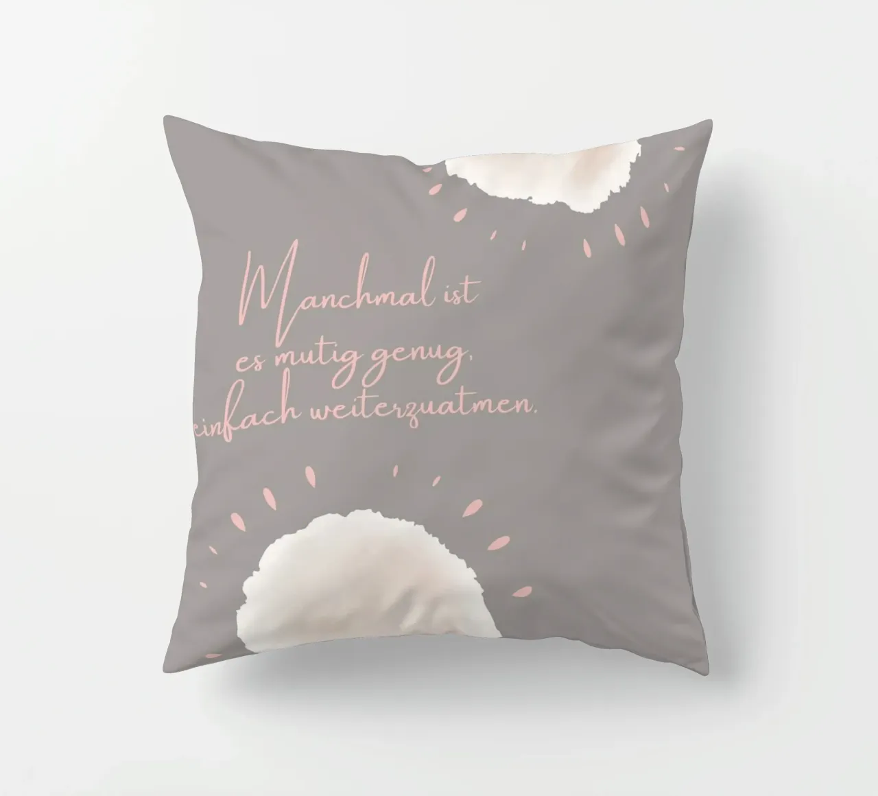 Manchmal ist es mutig... cuscino da AESTHETIC VIBES by Isabel