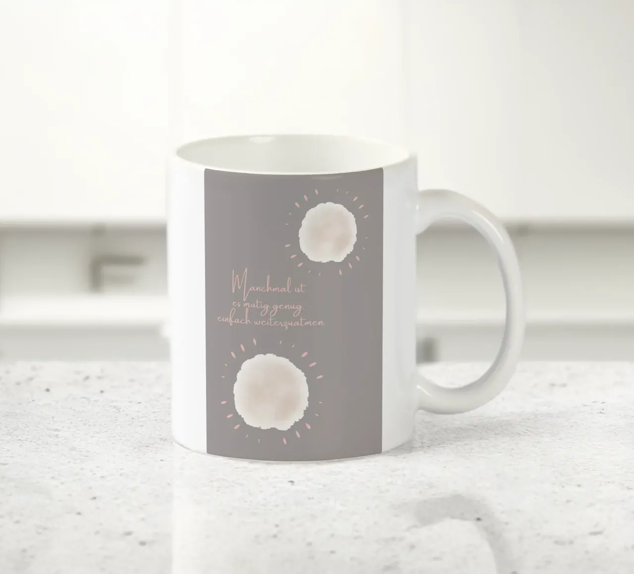 Manchmal ist es mutig... tazza in ceramica da AESTHETIC VIBES by Isabel