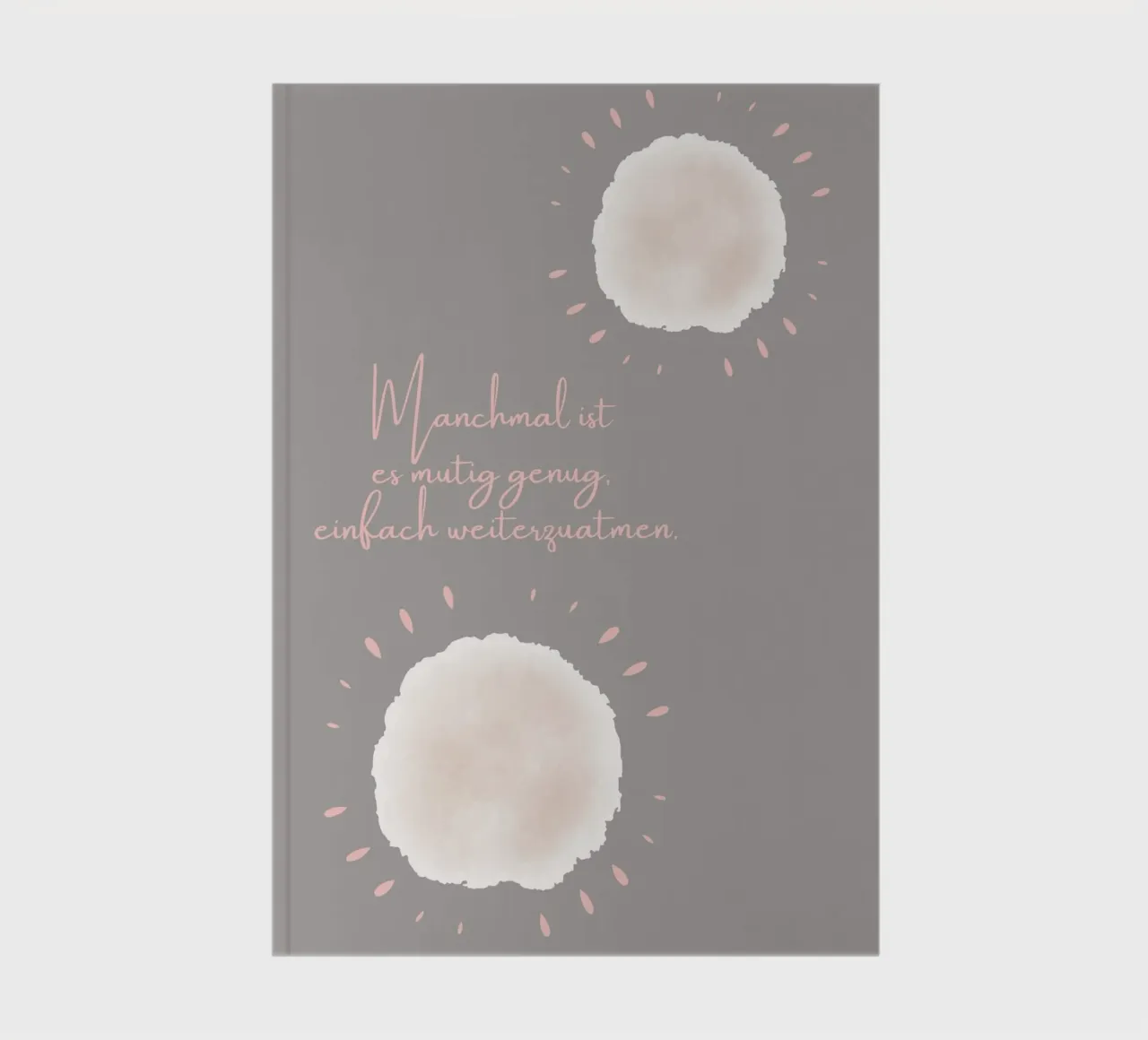 Manchmal ist es mutig... notebook by AESTHETIC VIBES by Isabel