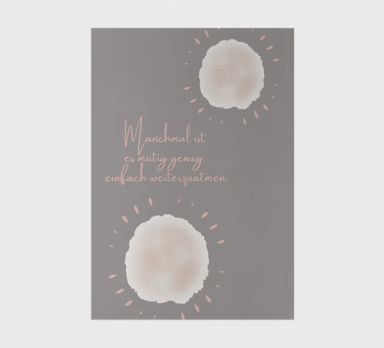 Manchmal ist es mutig... notebook by AESTHETIC VIBES by Isabel