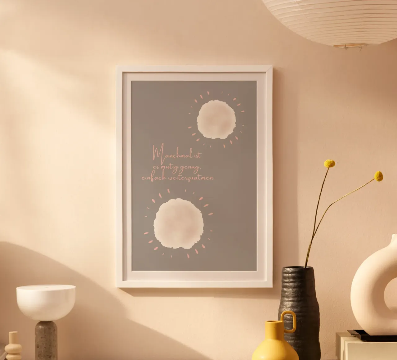 Manchmal ist es mutig... Poster von AESTHETIC VIBES by Isabel