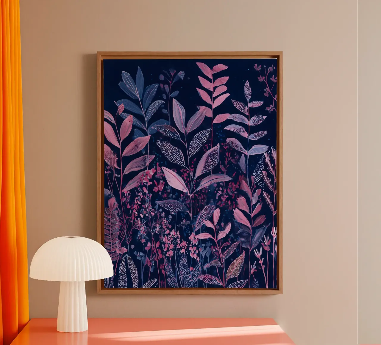 Loof met ster canvas met Baklijst van Seed & Signal
