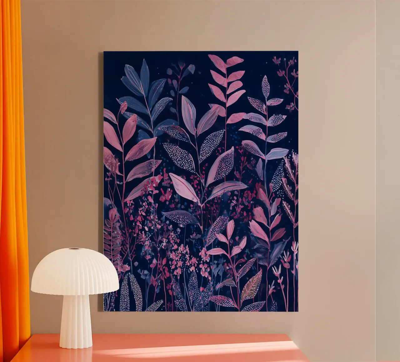 Loof met ster canvas met Baklijst van Seed & Signal