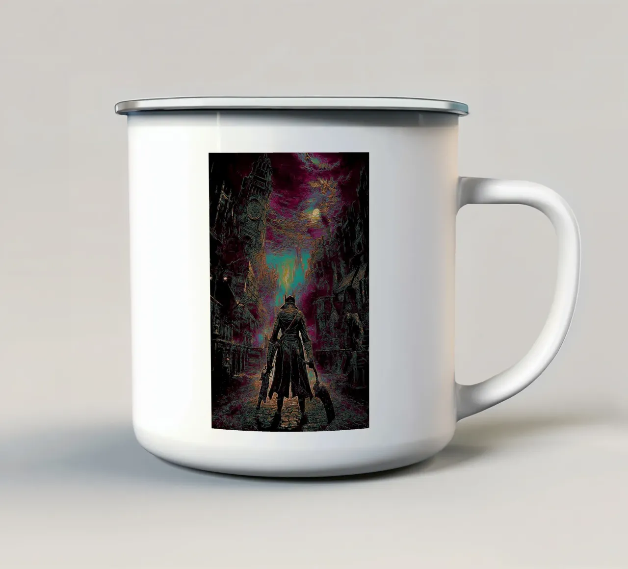 Bloodborne Dark Game tazza in smalto da Nna Rock